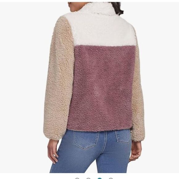 Tribal brand Front zip color block Sherpa jacket/sweatshirt - Picture 3 of 12